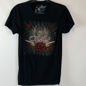 Thor Guns & Roses Black Tee Lg